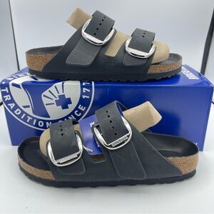 ARIZONA BIRKENSTOCK BLACK BIG BUCKLE